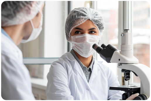 Doctor talking to patient