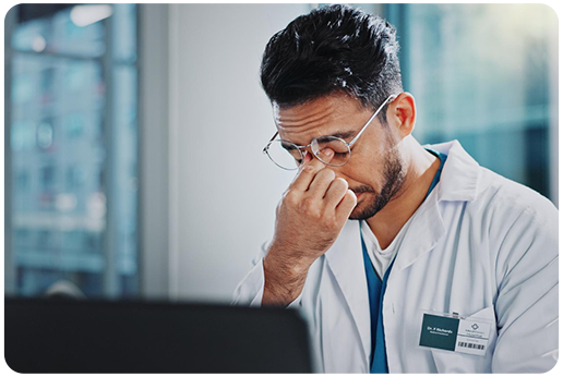 Healthcare professionals reviewing